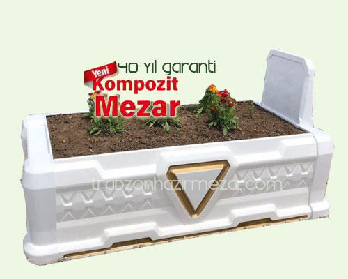 Kompozit mezar beyaz