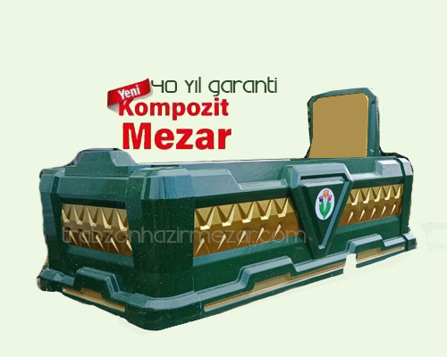 kompozit mezar yeşil