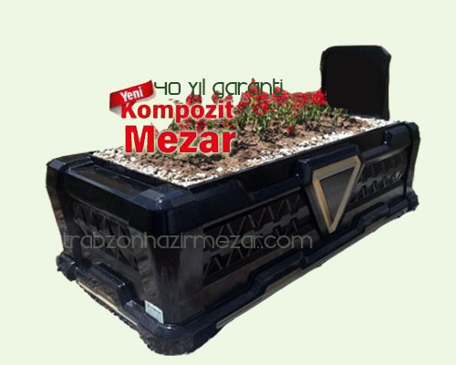 kompozit mezar siyah